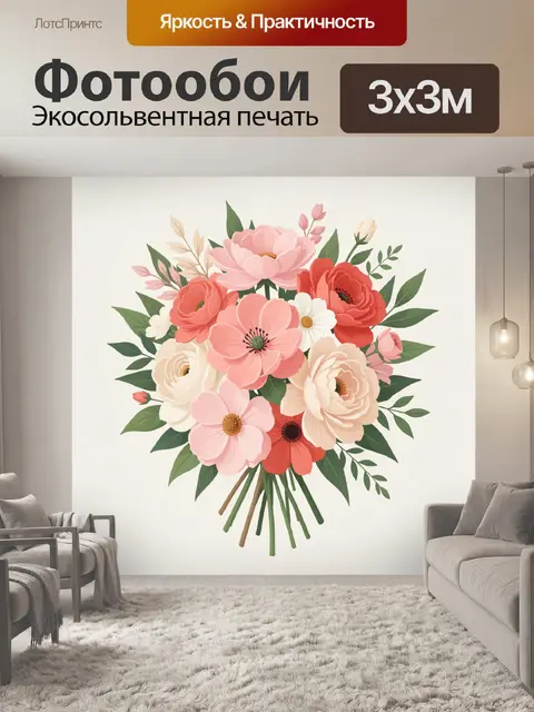 300 × 300 см · Экосольвентная печать
