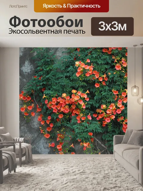 Фотообои Кампсис