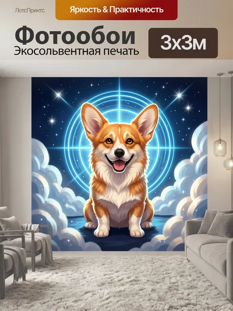 300 × 300 см · Экосольвентная печать