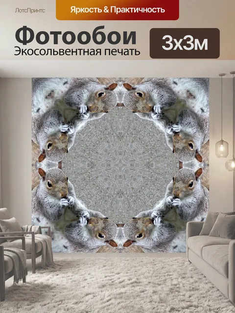 Фотообои Сумасшедшие белки