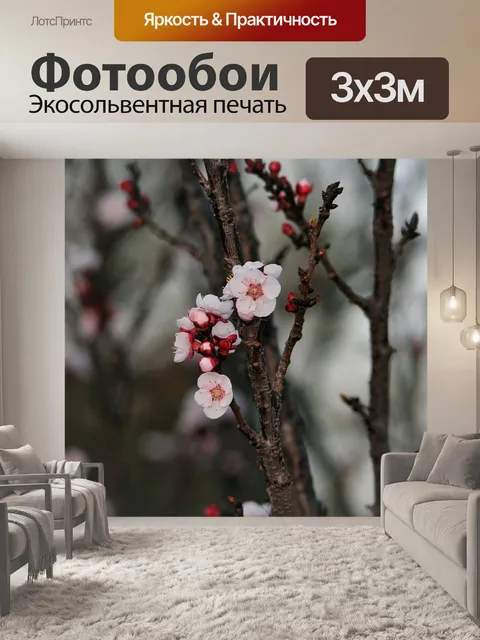 Фотообои веточки и цветы