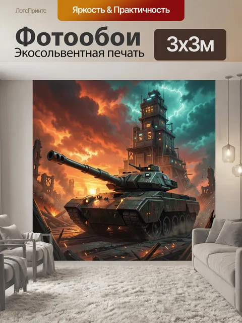 300 × 300 см · Экосольвентная печать