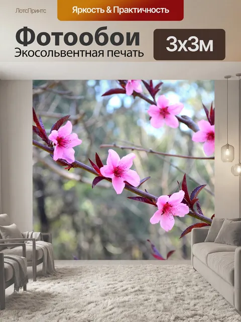Фотообои Розовые цветы