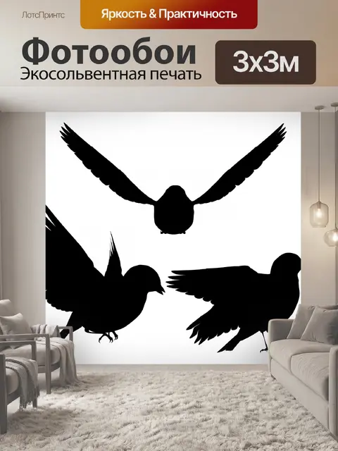 Фотообои Птица силуэт