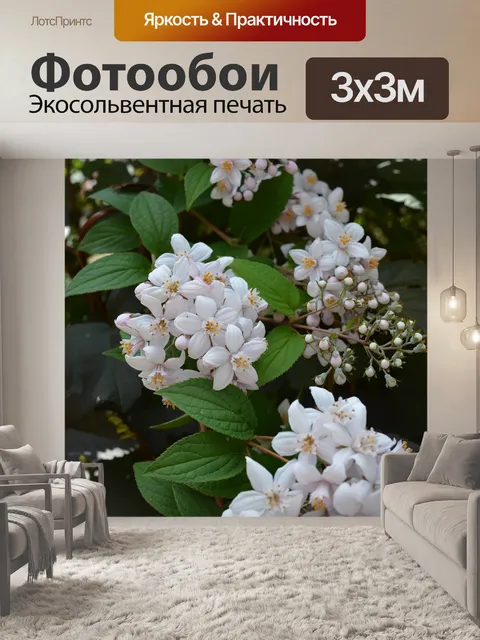 Фотообои Цветущий куст