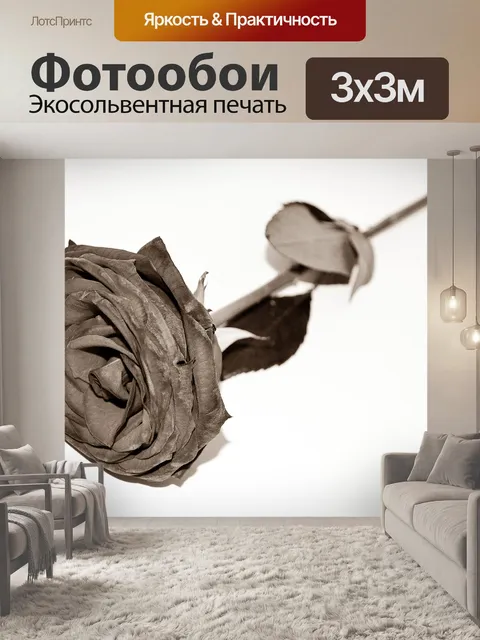 Фотообои мертвых роз