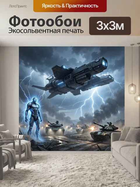 300 × 300 см · Экосольвентная печать