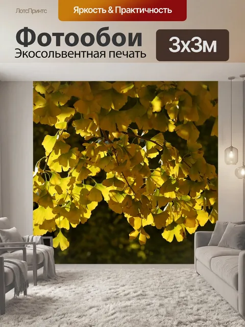 Фотообои Желтые листья