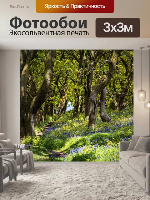 Фотообои Зеленый лес