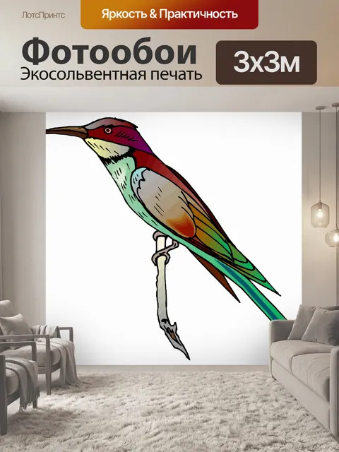 Фотообои (тропических) птицы