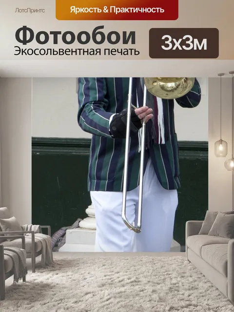 Фотообои Уличной музыки Тромбон игрока