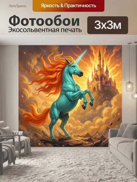 300 × 300 см · Экосольвентная печать