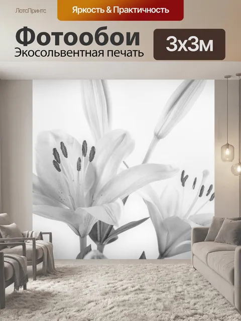 Фотообои Лилии Цветы