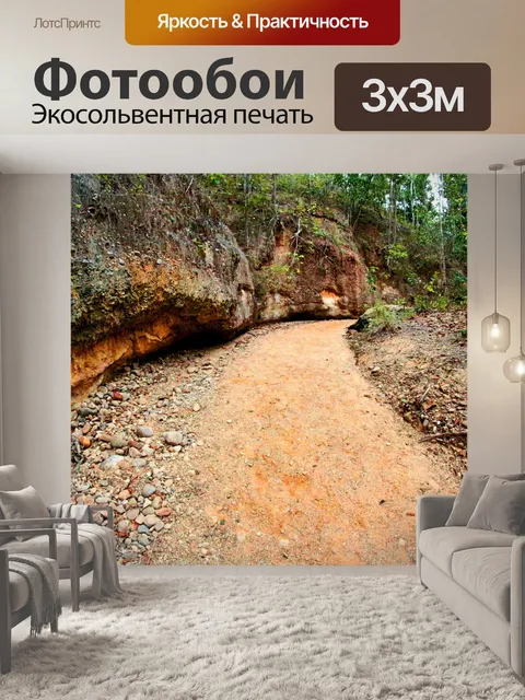 Фотообои Тропинка в садовых джунглях