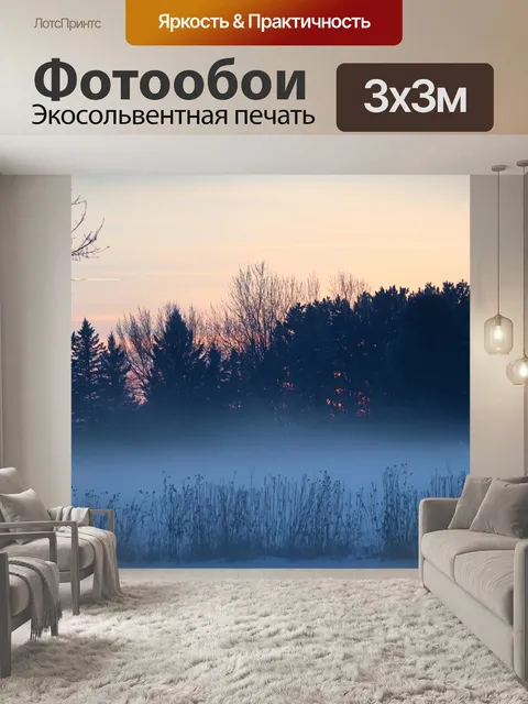 Фотообои Зимний туман