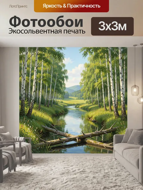 300 × 300 см · Экосольвентная печать