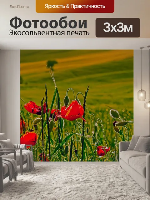 Фотообои Маки