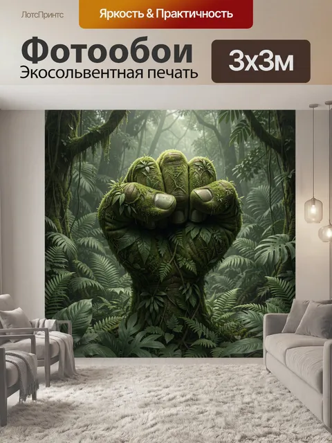 Фотообои Лесной кулак с лианами