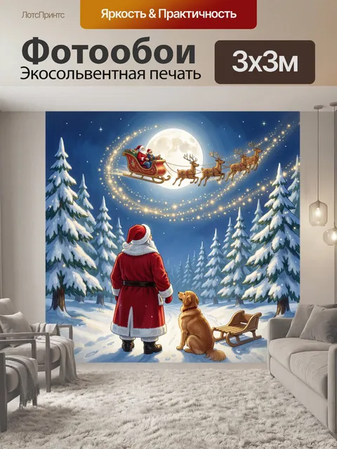 300 × 300 см · Экосольвентная печать