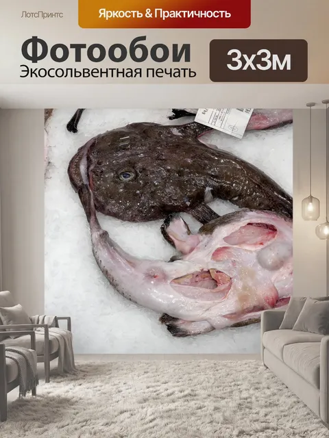 Фотообои морской черт на льду