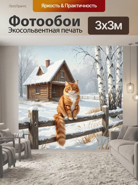 300 × 300 см · Экосольвентная печать
