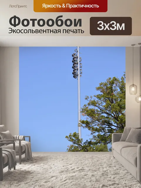 Фотообои Освещение полюс с деревом