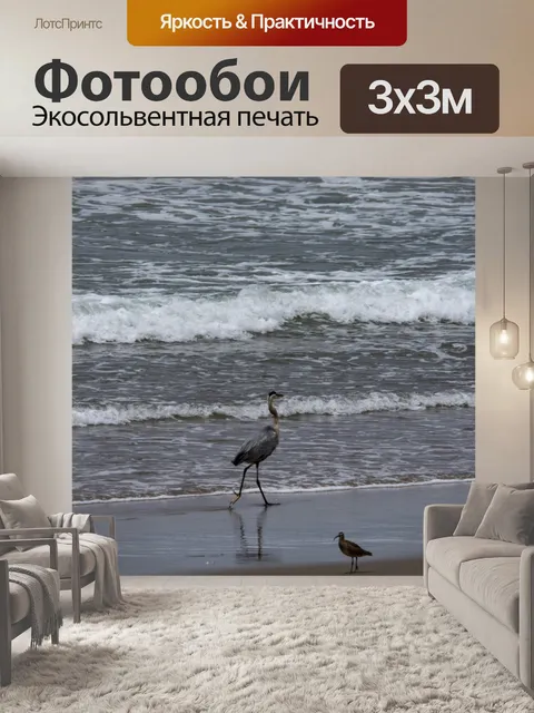 Фотообои Голубая цапля