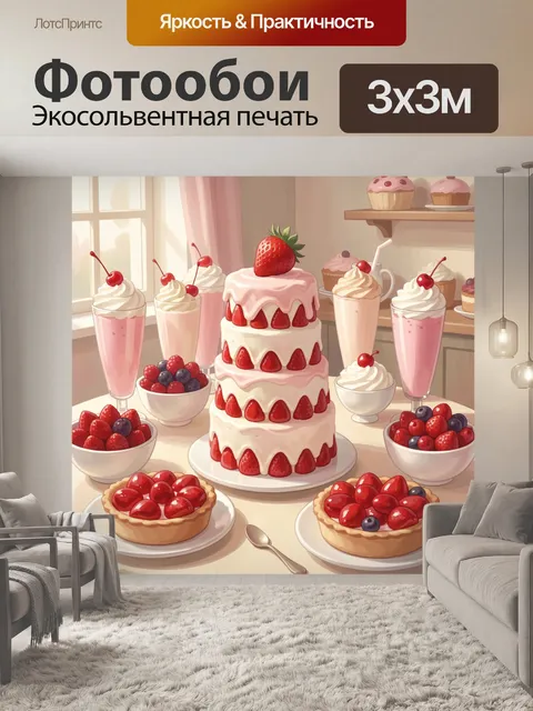 300 × 300 см · Экосольвентная печать