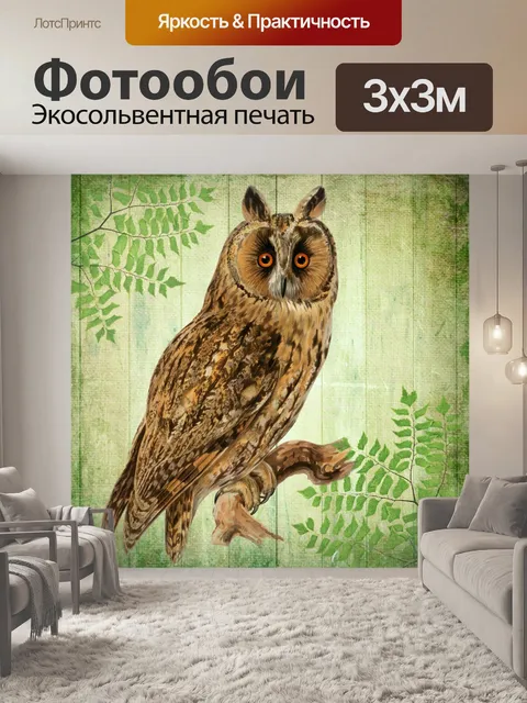 Фотообои Винтажная сова