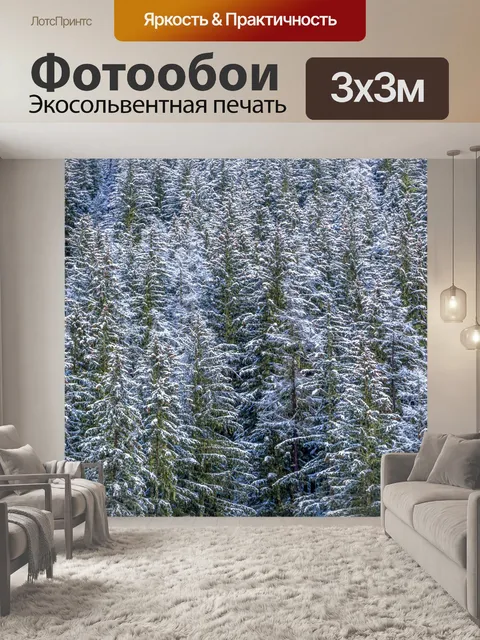 Фотообои Лес зимой