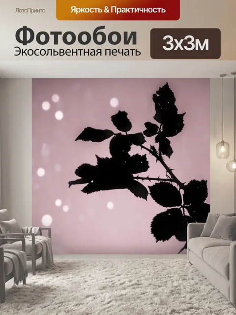 Фотообои Силуэт Листья