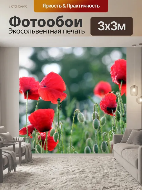 Фотообои Маки