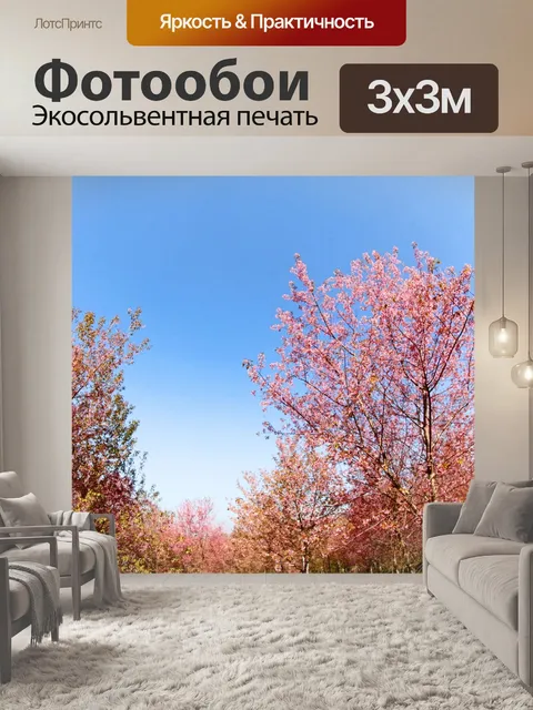 Фотообои Prunus cerasoides, дикая гималайская виш