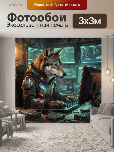 300 × 300 см · Экосольвентная печать