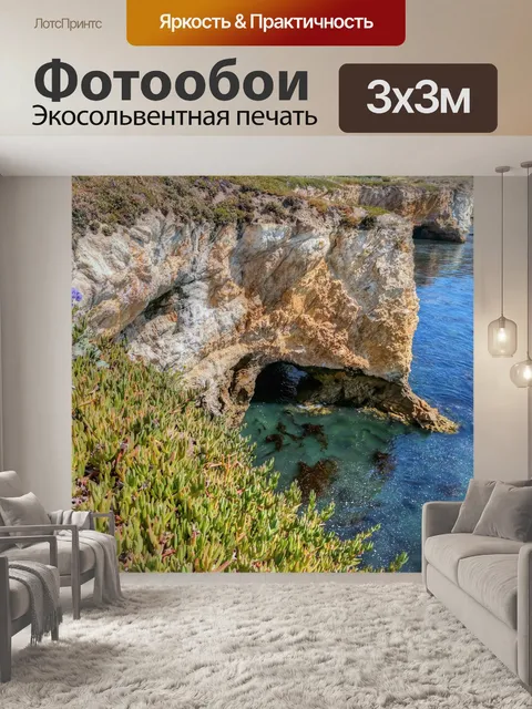Фотообои Пещера в Shell Beach