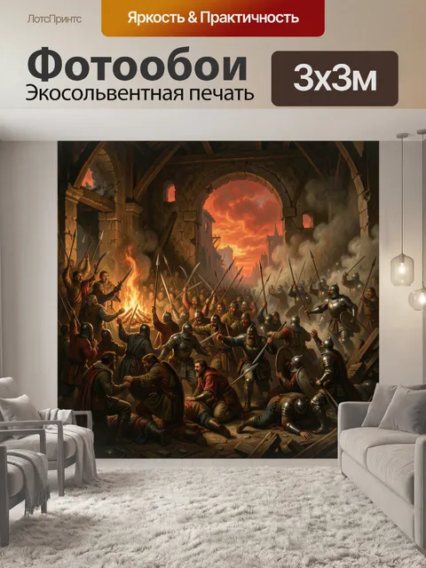 300 × 300 см · Экосольвентная печать