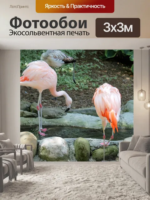 Фотообои Фламинго - 01
