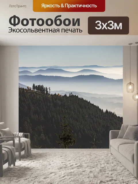 Фотообои Черный лес