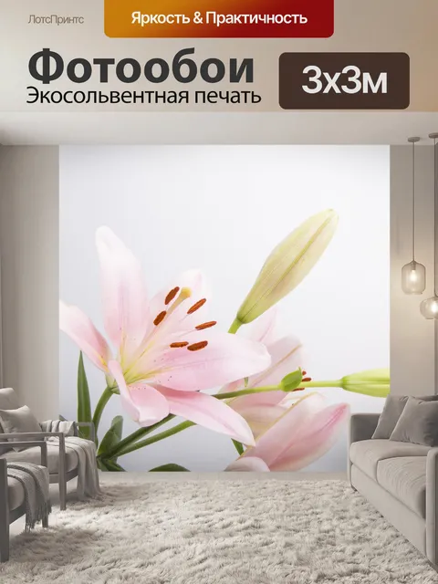 Фотообои Лилии Цветы