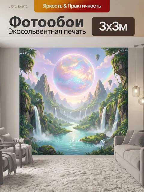 300 × 300 см · Экосольвентная печать