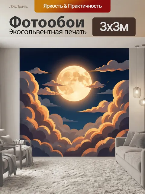 300 × 300 см · Экосольвентная печать