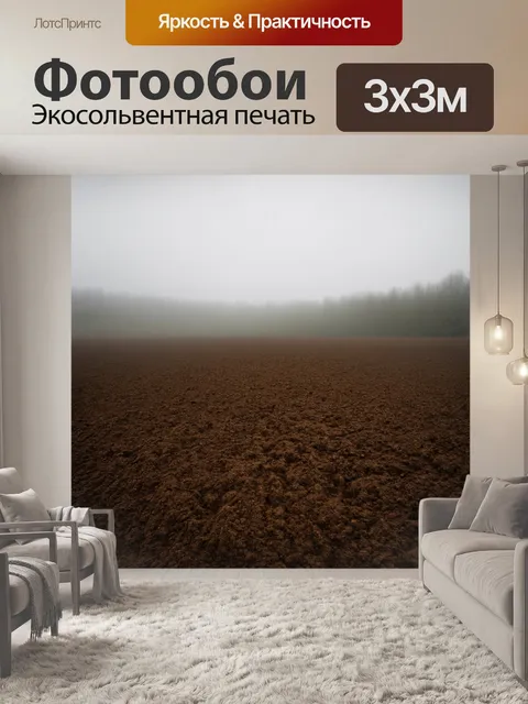 Фотообои туман в стиле текстуры, грустный пейзаж в тумане, текстура земли, ностальгические оттенки, меланхолия