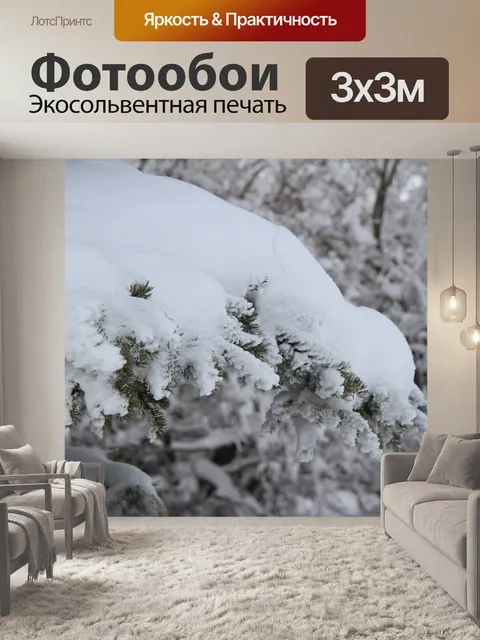 Фотообои Снежные деревья