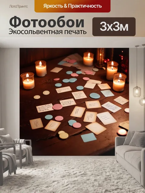 Фотообои на столе, сделанном из старого дерева, разбросаны карты, фишки и написанные от руки письма, наполненные…