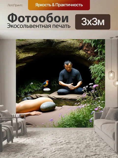Фотообои в уединённом лесном уголке
