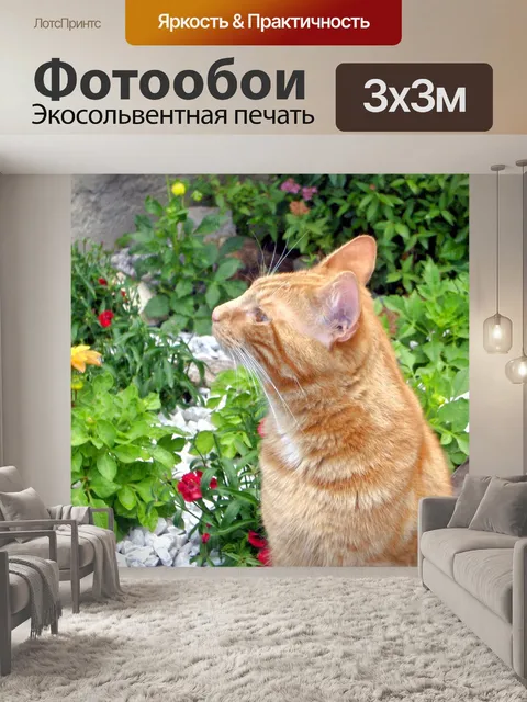 Фотообои Зиг-Zag и цветы