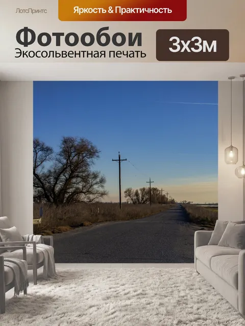 Фотообои Дорога через заболоченные места