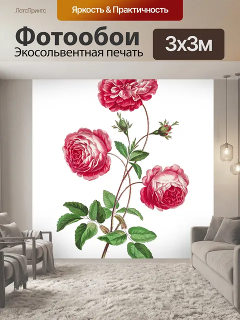 Фотообои Винтаж Роза Искусство Клипарт
