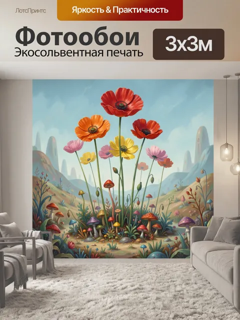 300 × 300 см · Экосольвентная печать