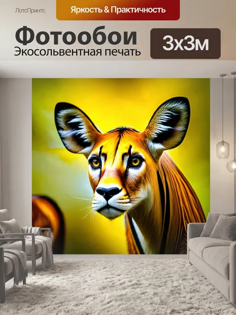Фотообои животные в стиле абстракции